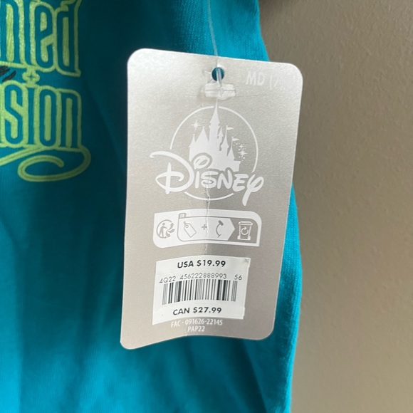 Disney Haunted Mansion Teal Kids Costume T-Shirt - Picture 3 of 7